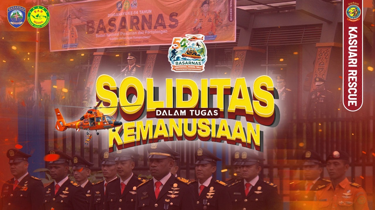 UPACARA PERINGATAN HUT KE - 54 BADAN NASIONAL PENCARIAN DAN PERTOLONGAN