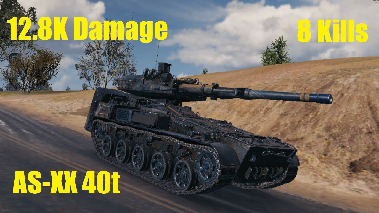 WoT AS-XX 40t - 8 Kills 12.8K DMG (Highway)