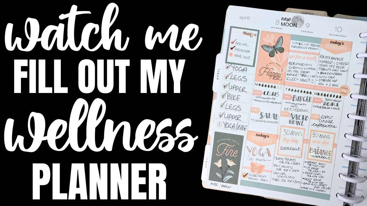 After the Pen in my Classic Vertical Happy Planner Wellness - Plan With Me Essential Seasons