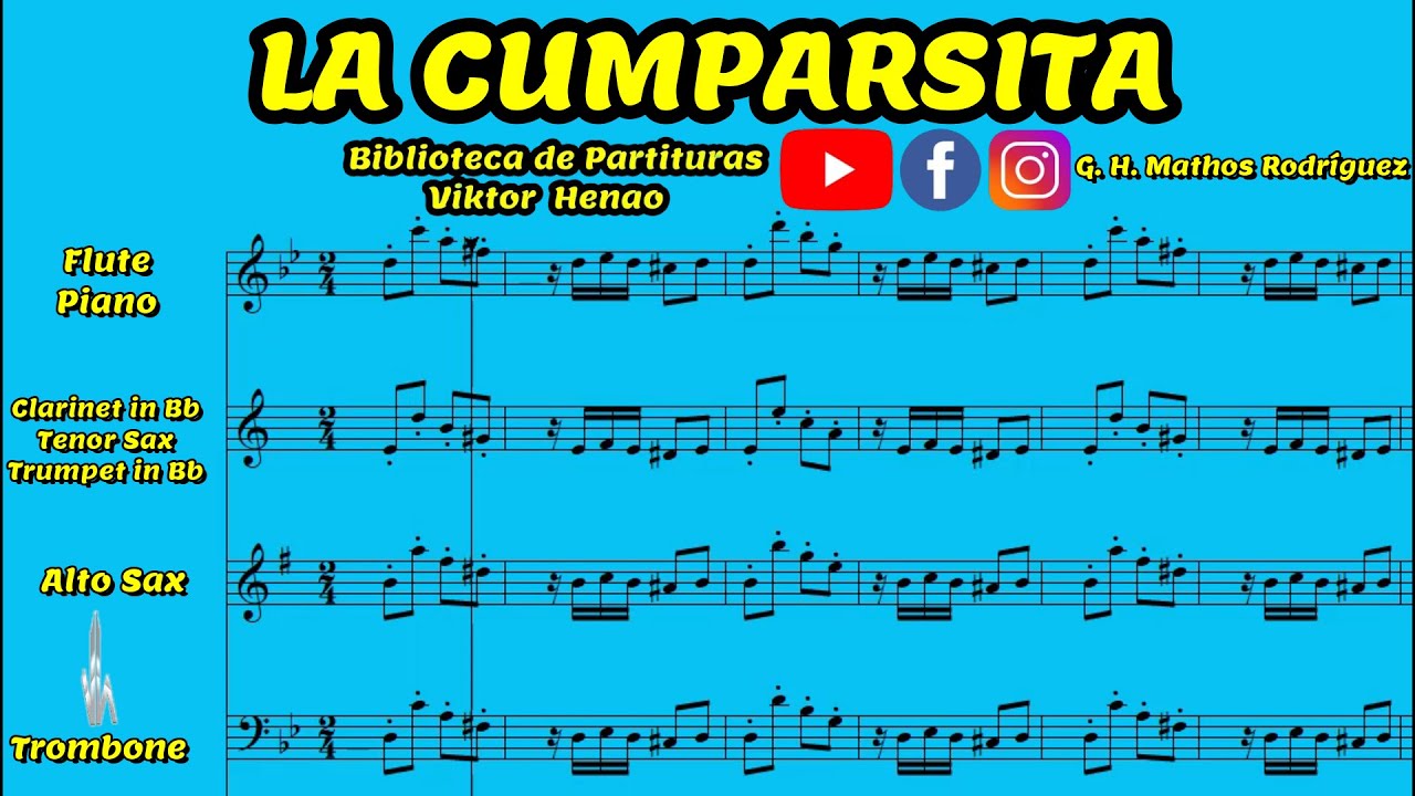 🎼LA CUMPARSITA (Tango) - Biblioteca de Partituras - “Descarga tu Partitura Gratis”👇