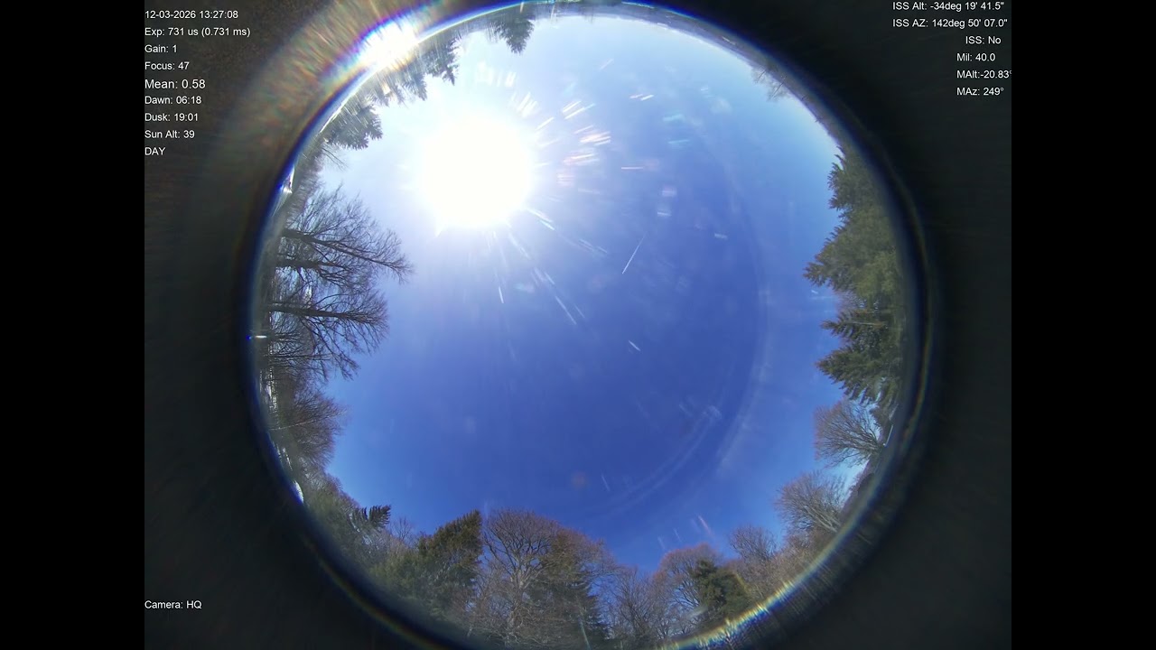 2026-03-12 All sky camera capture from Poiana Rusca Mountains, Romania