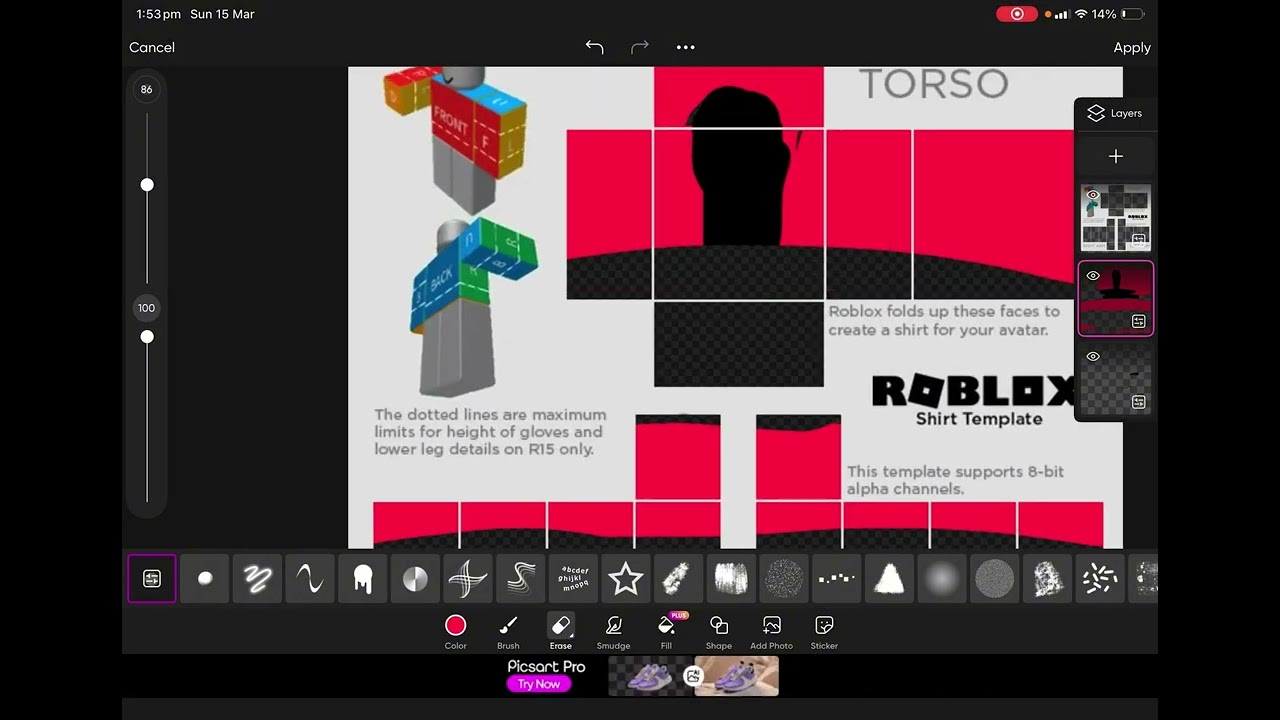 How to upload cloths in Roblox