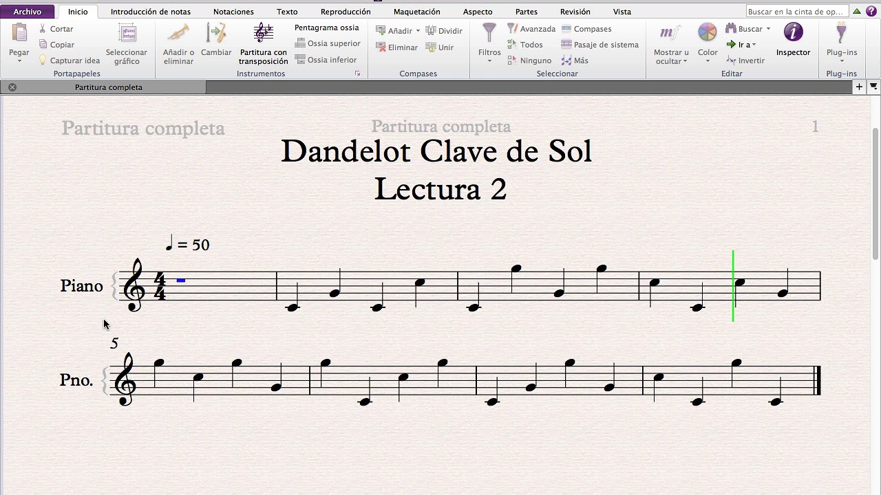 Clave de Sol - Lectura 2