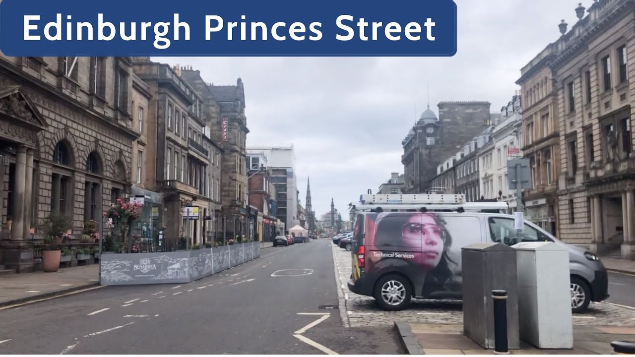 Edinburgh Princes Street Scotland Princes Street Walking Tour Walk With Me