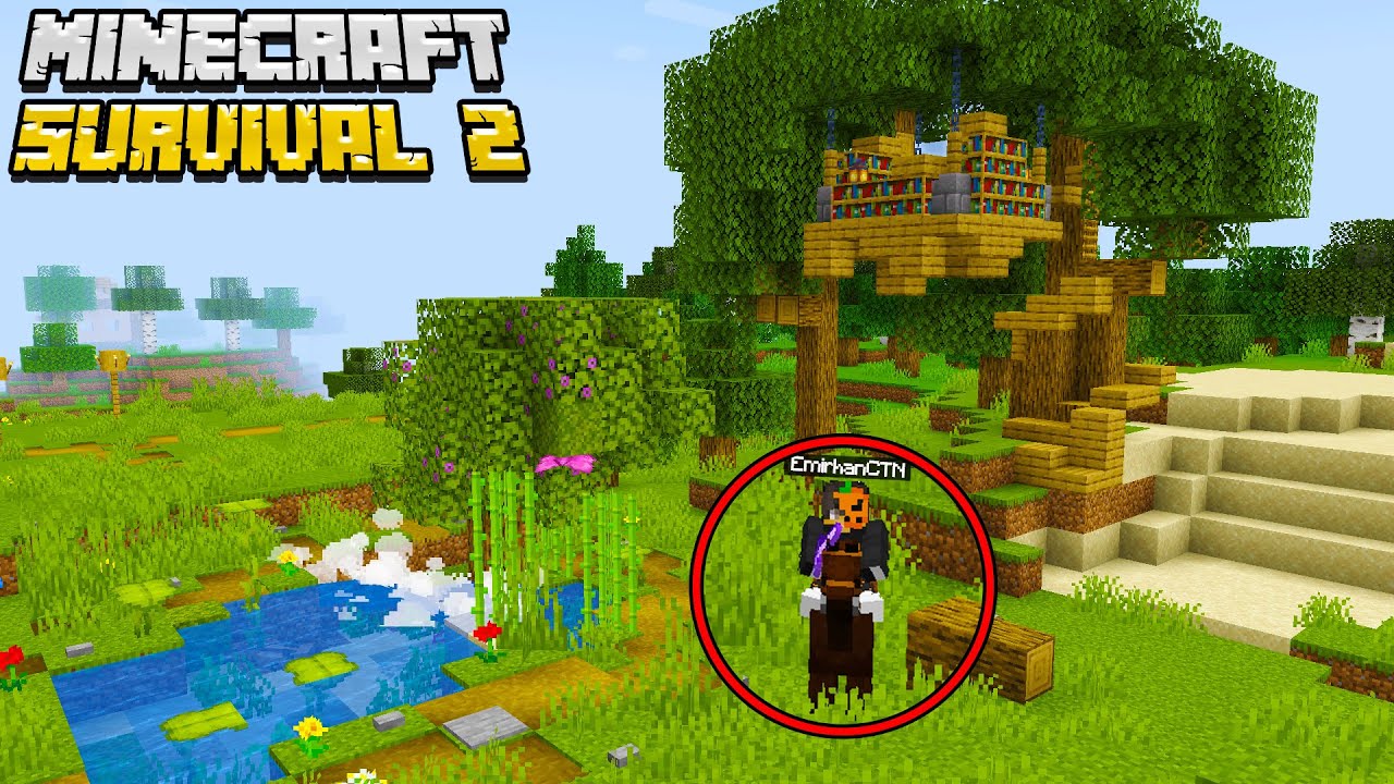 Müthiş Büyü Ağacı, Ufak Dere ve Acı Kayıp... Minecraft Survival #2