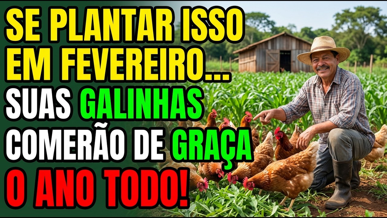 Se plantar isso em fevereiro, suas galinhas comerão de graça o ano todo