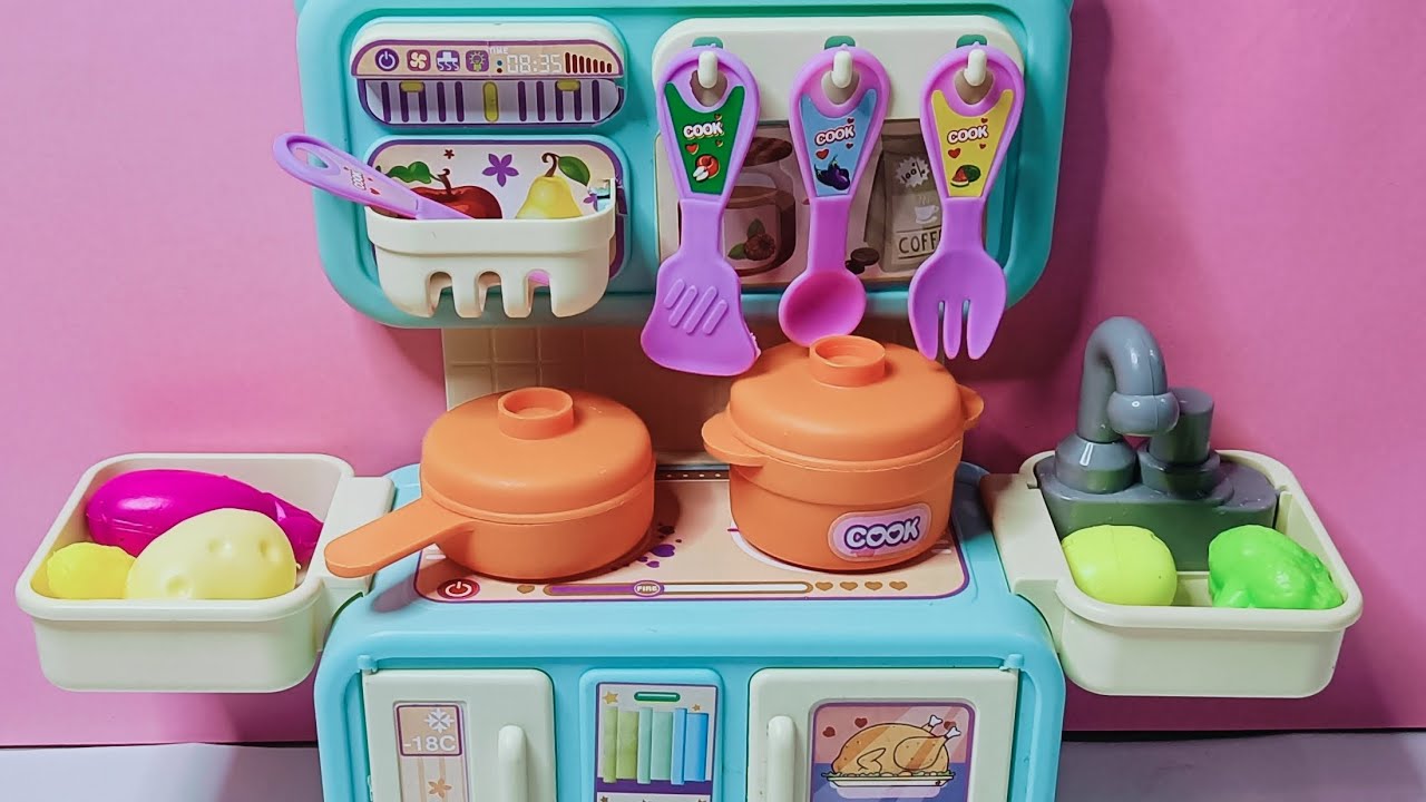 💜 ASMR 💜 “Satisfying ASMR Miniature Kitchen Set Toy Unboxing & Review | Relaxing Mini Toy Sounds”