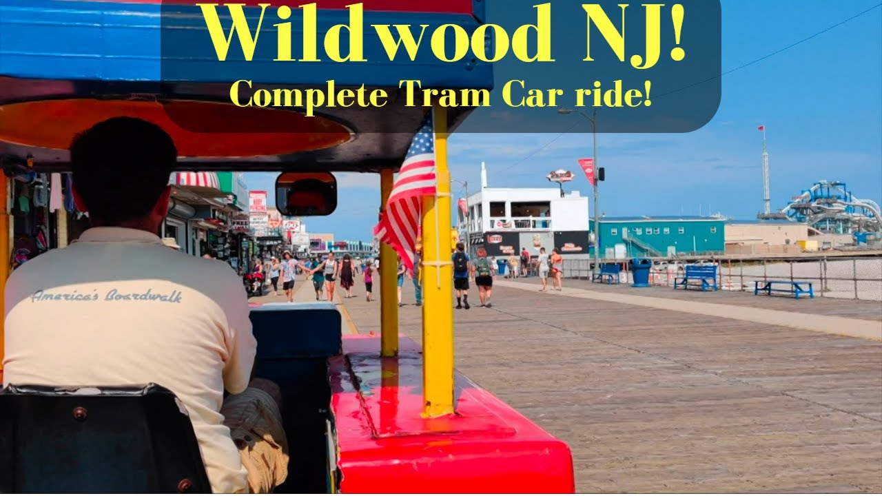 Wildwood NJ! Complete Tram Car Ride On the Boardwalk! 2019!