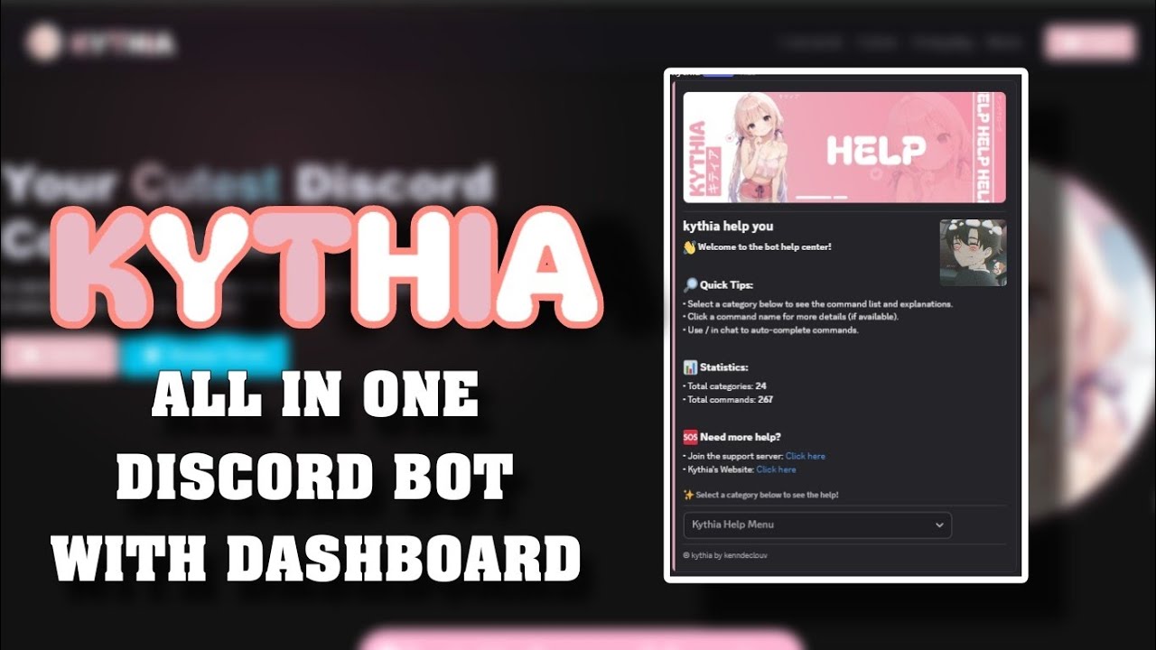 Kythia All In One Components V2 Discord Bot With Dashboard | Free Source Code + Setup Guide