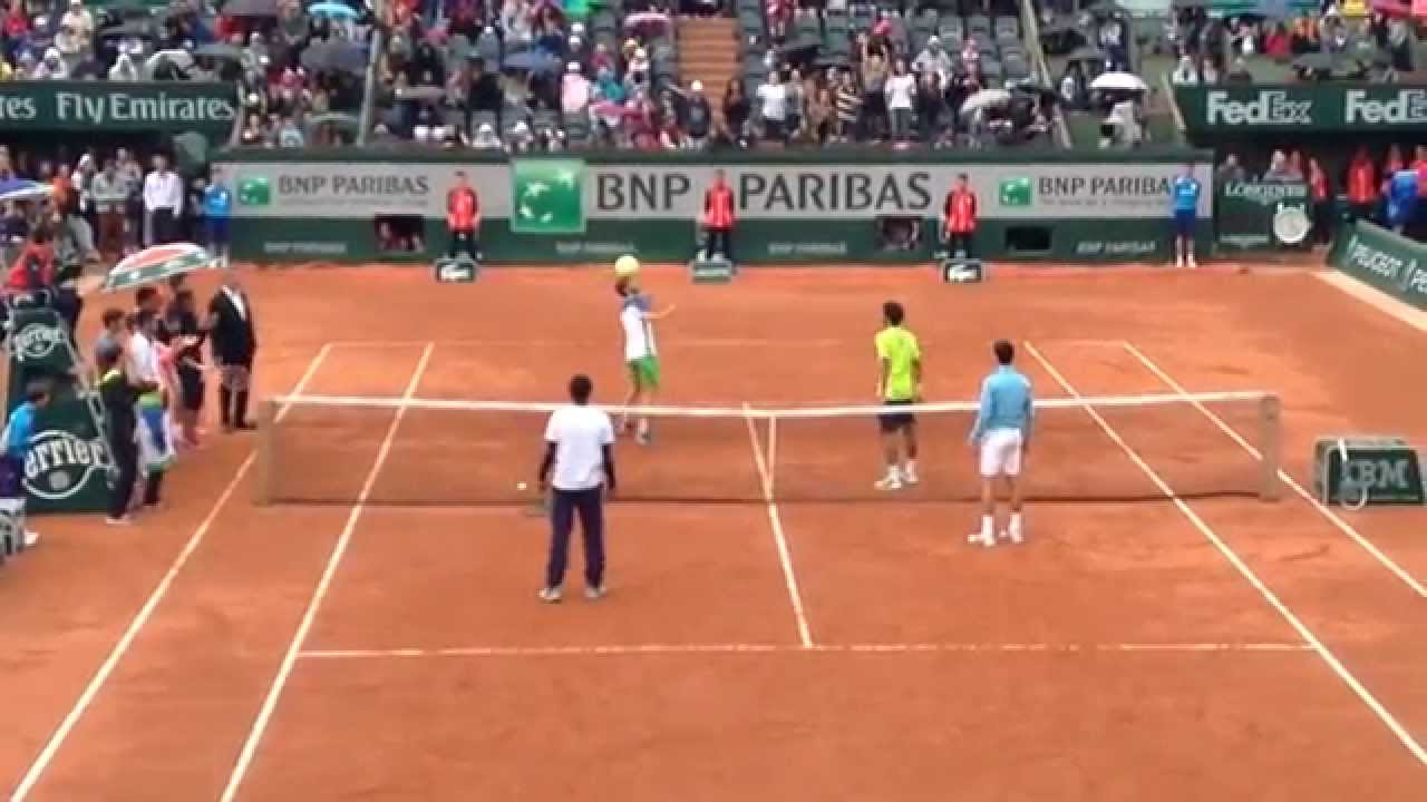 Djokovic, Monfils, Llodra et Lokoli à Roland Garros 2014