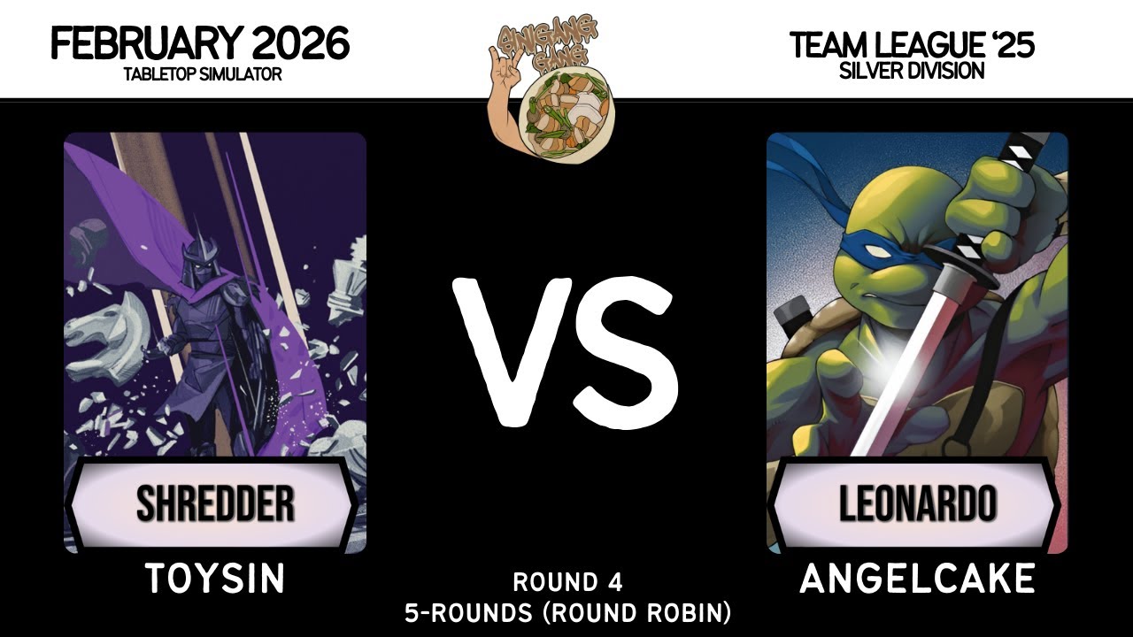 Shredder (Toysin) vs Leonardo (Angelcake) │ Team League 25 │ Round 4 │ Unmatched