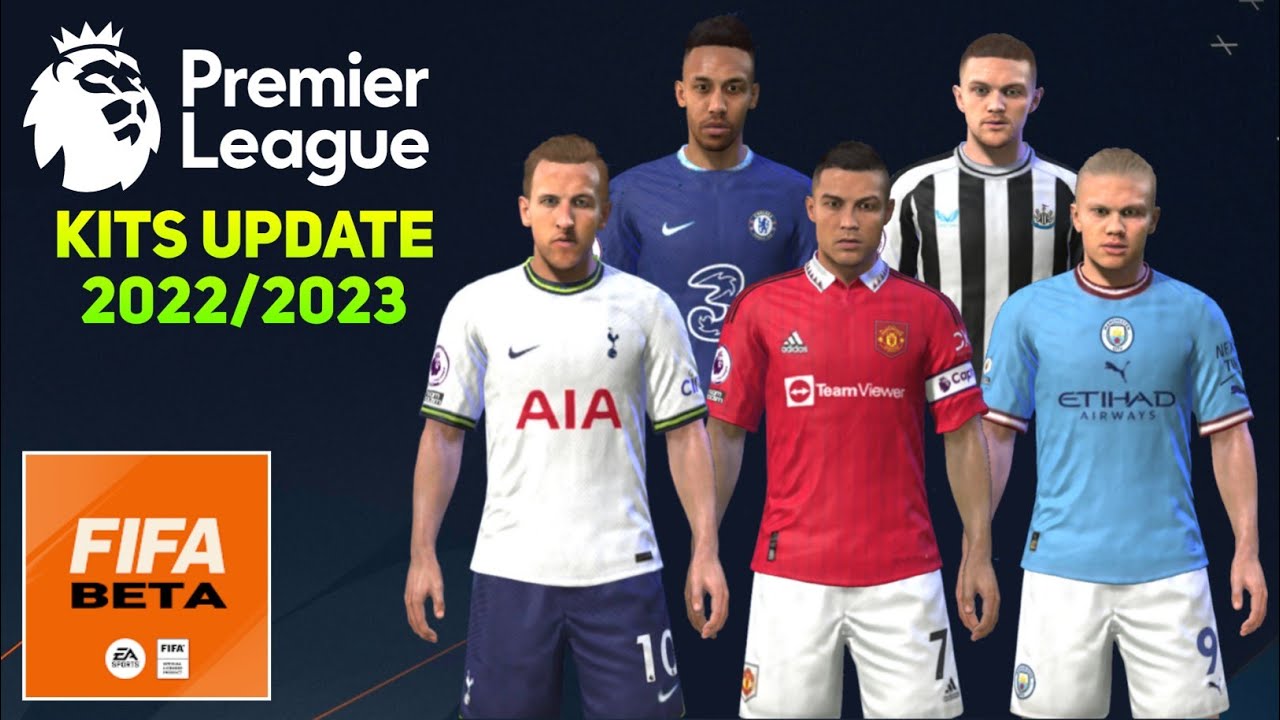 FIFA Mobile 23 Beta | Premier League Club Kits Update Season 22/23 | ft. Haaland, Ronaldo, Kane