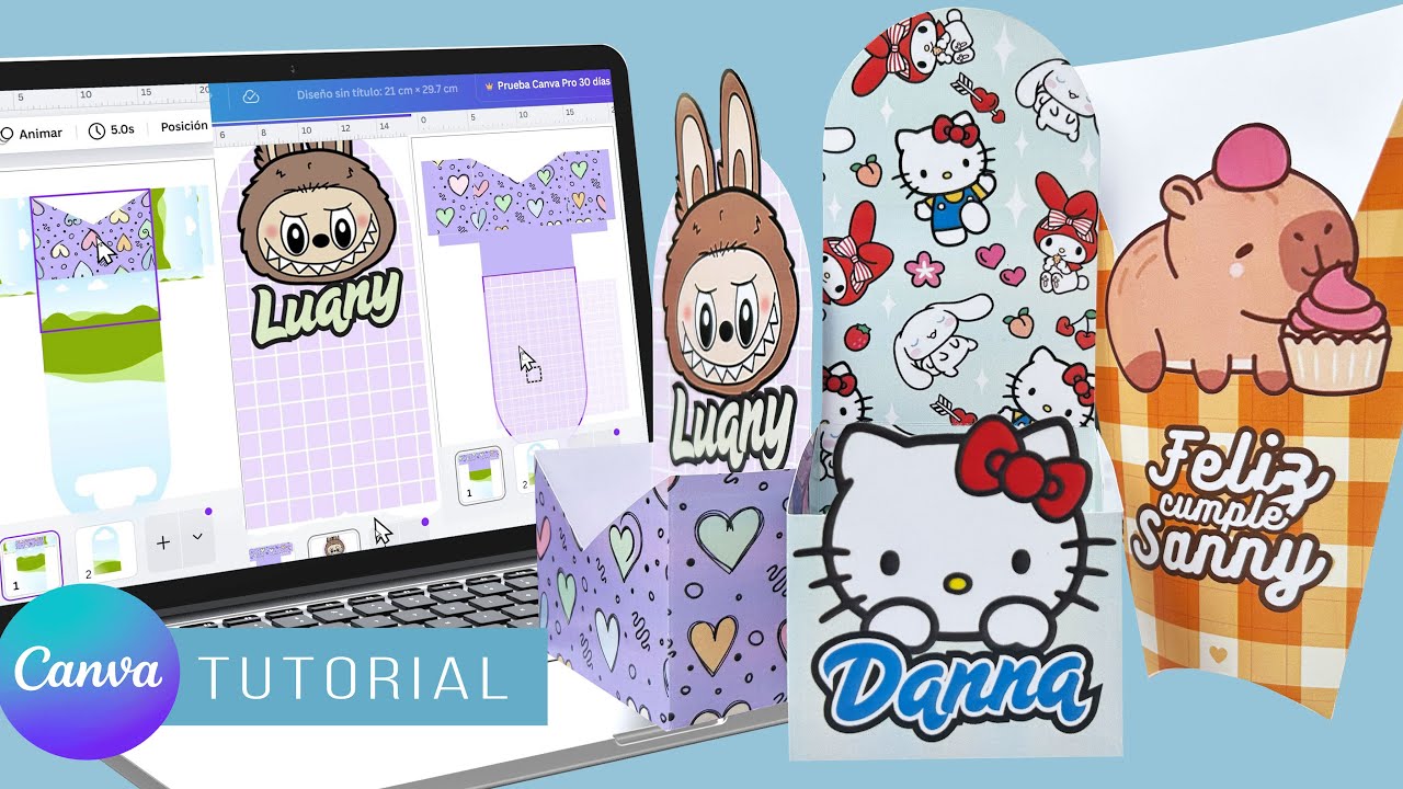 ¡Haz Cajitas Souvenir Fáciles con Canva Gratis!