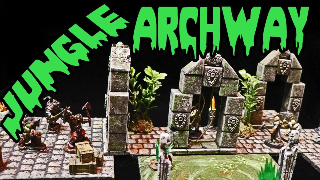 💀JUNGLE RUINS ARCHWAYS💀Craft Tutorial for Dungeons and Dragons (DM's Craft #194)
