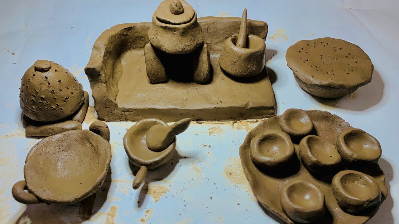 Making Clay Pots & a Desi Chulha Step by Step|| Earthen Craft 