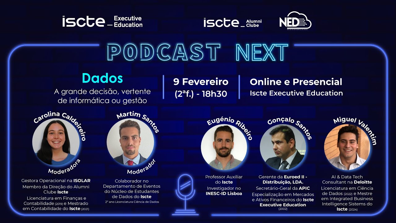 NEXT DADOS - A grande decisão, vertente de informática ou gestão