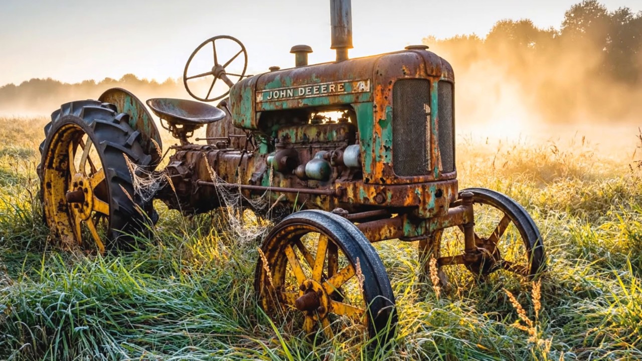 Abandoned John Deere Tractor Found in a Field — Full Restoration Begins