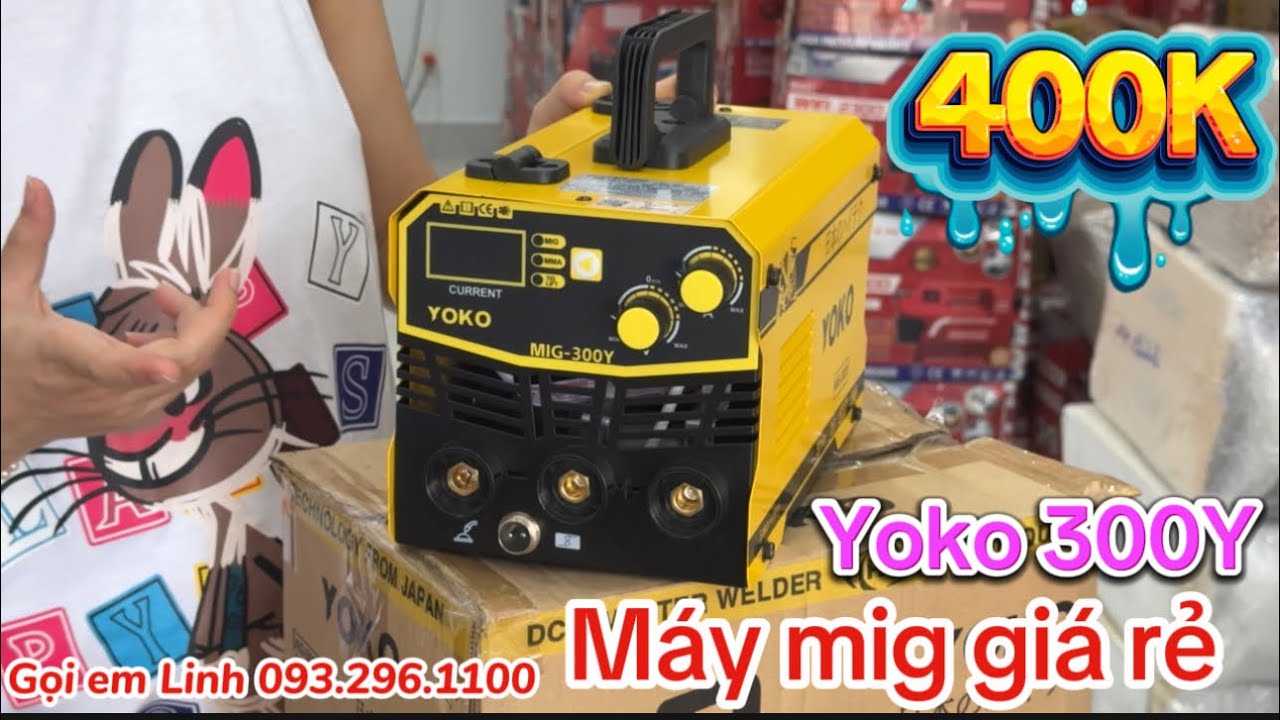 🔴SIÊU SALE 1550K🔴MÁY HÀN MIG GIÁ RẺ CHÍNH HÃNG NHẬT BẢN YOKO 300Y CỰC DỄ HÀN #mayhan #kobe #yoko