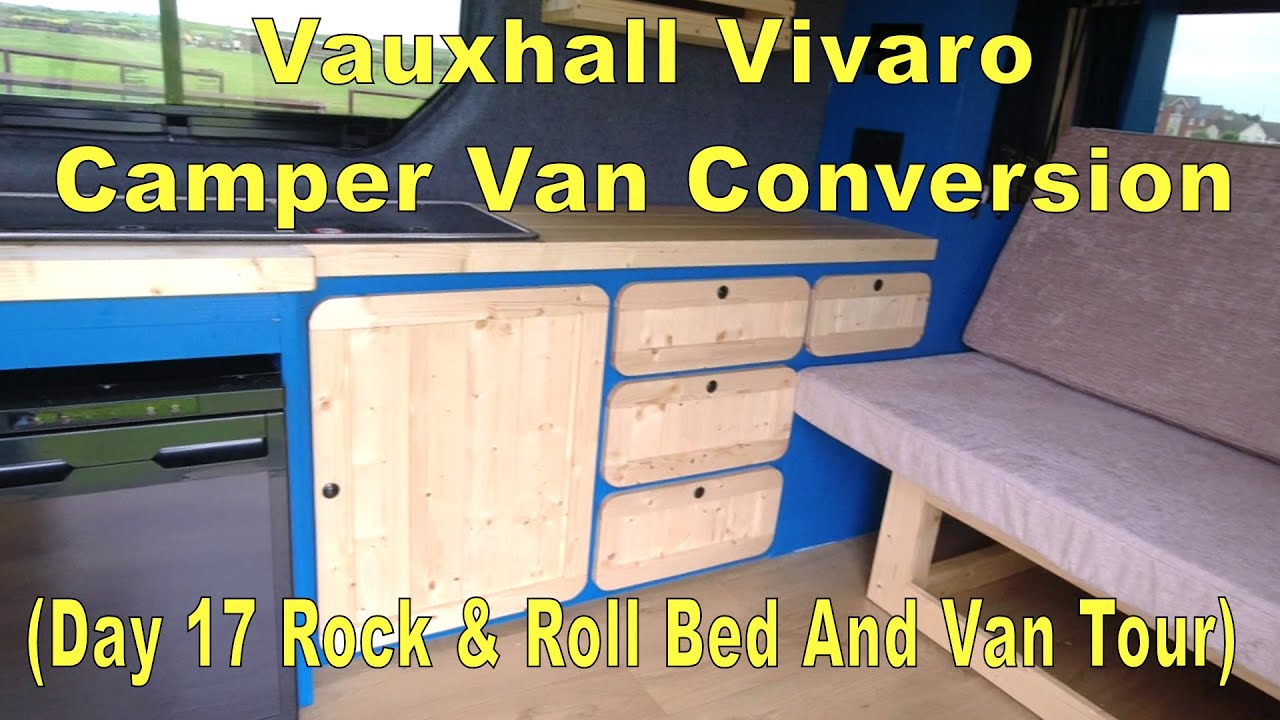 Vauxhall Vivaro Camper Van Conversion (Day 17 Rock and Roll Bed and Van Tour)