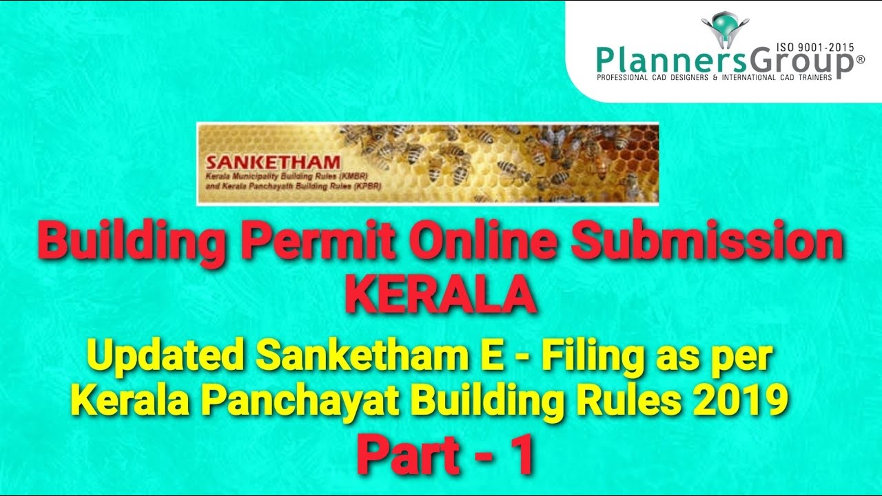 Building permit online submission Kerala | Sanketham  as per Kerala Panchayat Building Rules - 2019