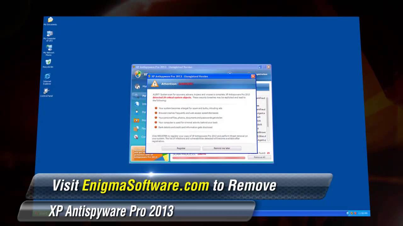 The Effect of XP Antispyware Pro 2013 Video