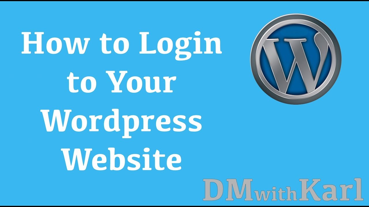 How to Login to Your Wordpress Website