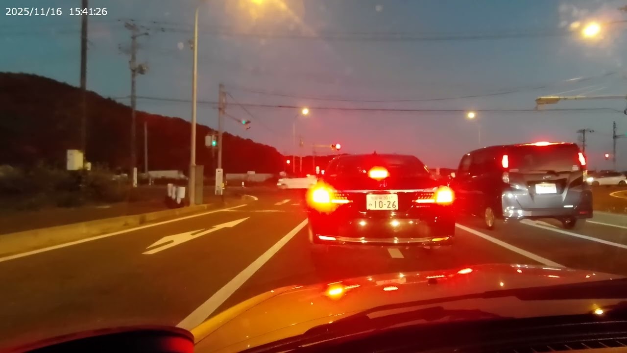 2025 11　宮城県石巻市三陸道石巻港IC～石巻女川IC～南境トンネル国道398号線　L880K　コペン　無音