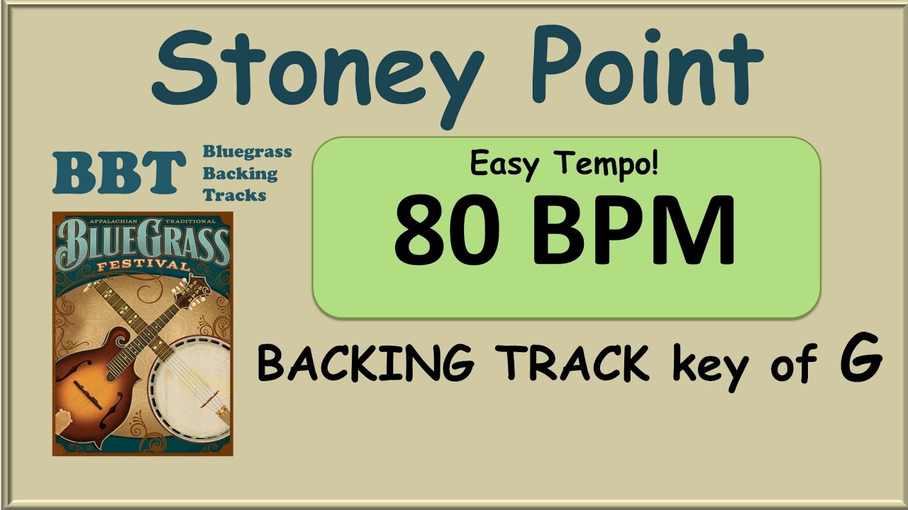 Stoney Point 80 BPM bluegrass backing track