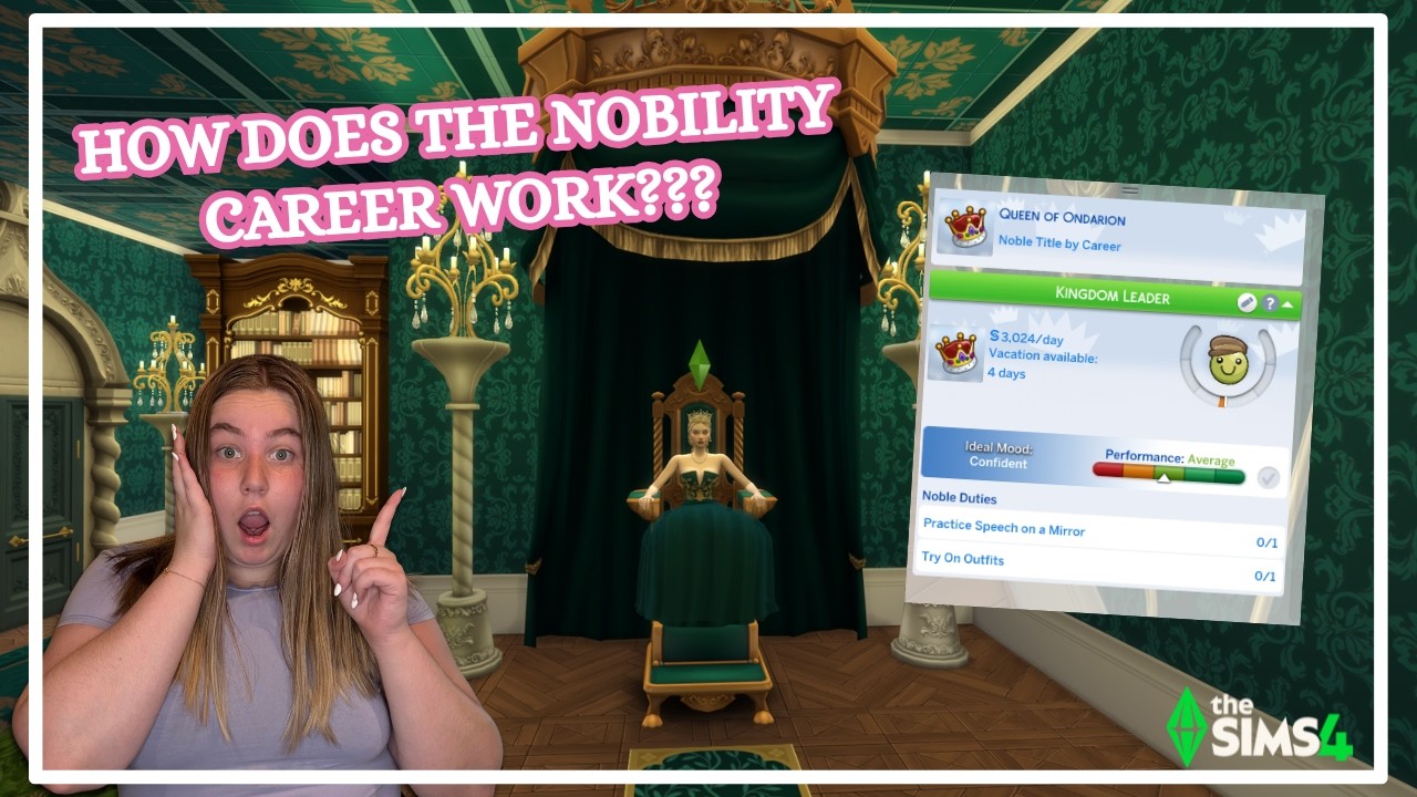 ✨ How the Nobility Career Works 👑 | Sims 4 Beginner’s Guide