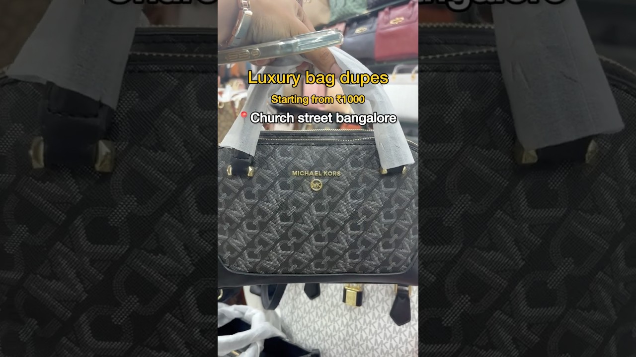 Luxury Bag dupes❗️ #bangalore #streetshopping#churchstreet #fashion #handbags #sale #offer #shopping