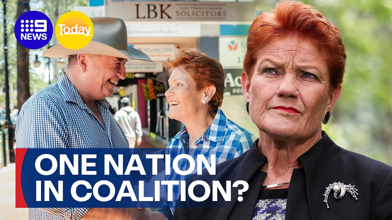 One Nation surges in polls as idea of joining forces with the Coalition floated | 9 News Australia