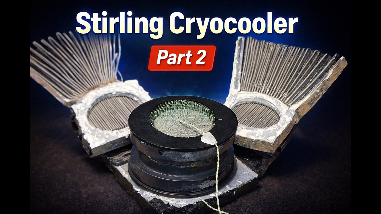 How to make a Pulse Tube Cryocooler ❄️ DIY Stirling Heat Pump Part 2.