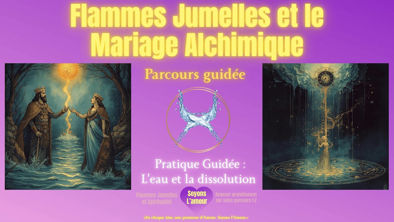 Flammes Jumelles et le mariage alchimique l’eau et la dissolution