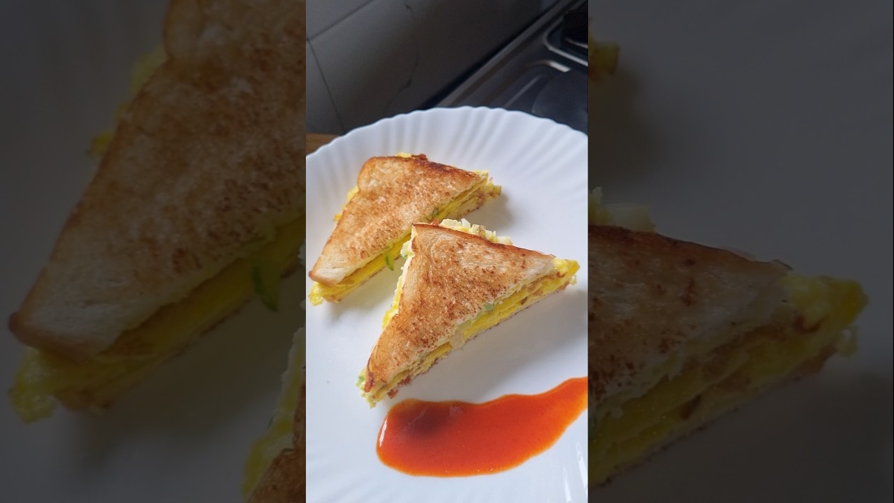 quick bread omelette #shorts #egg