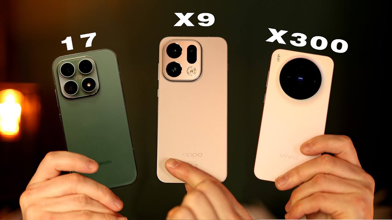 Сравнение камер Vivo X300, Xiaomi 17 и Oppo Find X9!