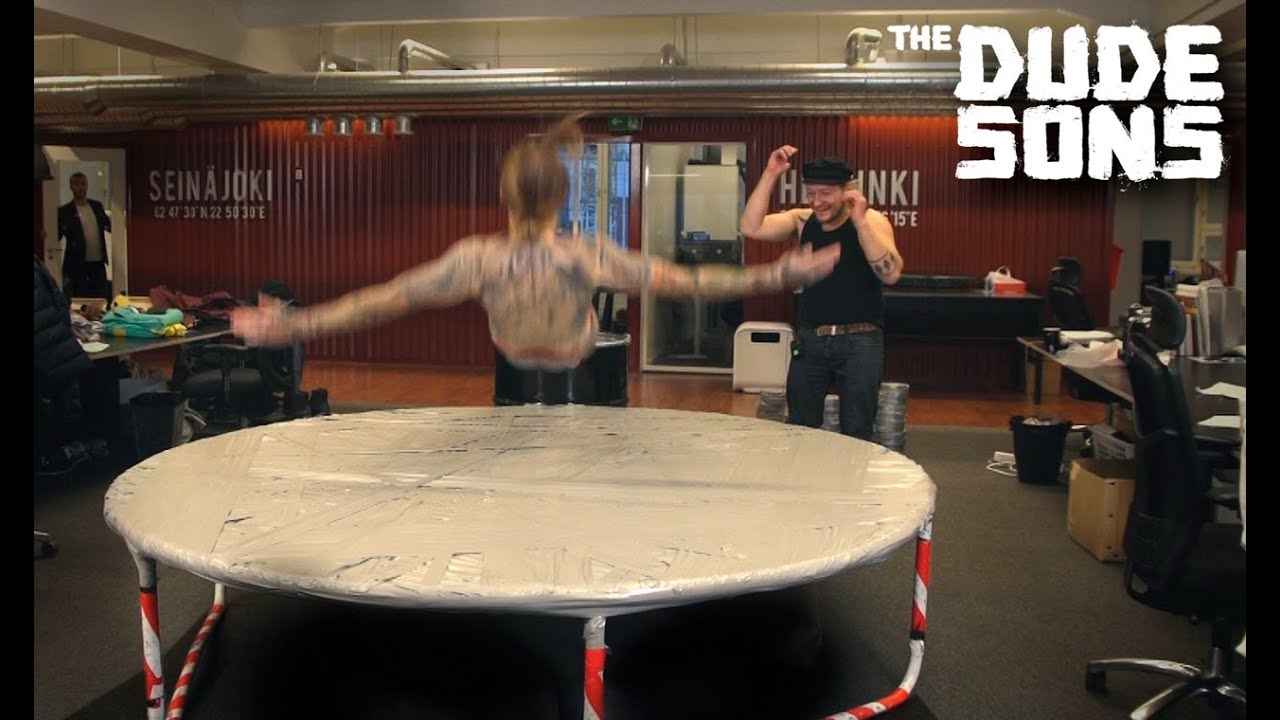 Can You Make Trampoline Out Of Duct Tape? - The Dudesons