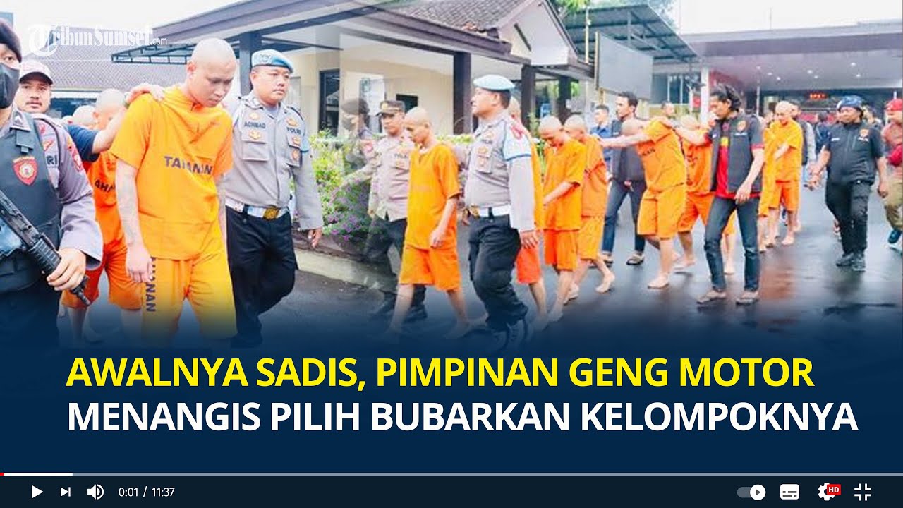 Awalnya Sadis, Pimpinan Geng Motor Menangis Ditangkap Polres Cimahi, Kini Pilih Bubarkan Kelompoknya