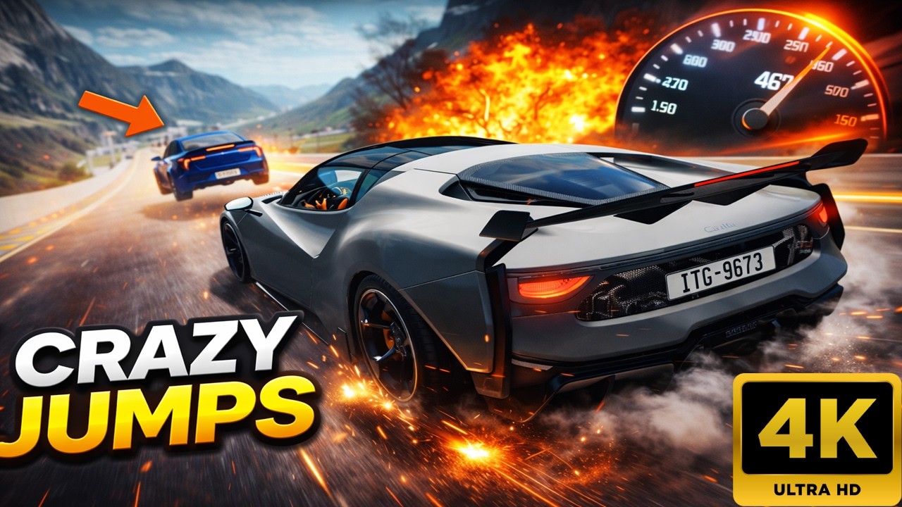 Epic High Speed Car Jumps #75 - BeamNG Drive