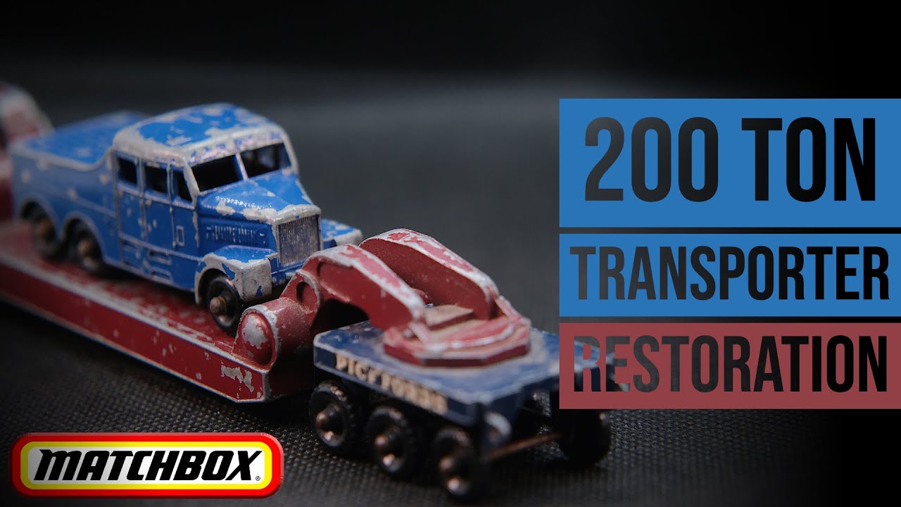 Реставрация основного набора MATCHBOX: M6A Pickfords Scammell 6x6 и Crane 200 Ton Transporter