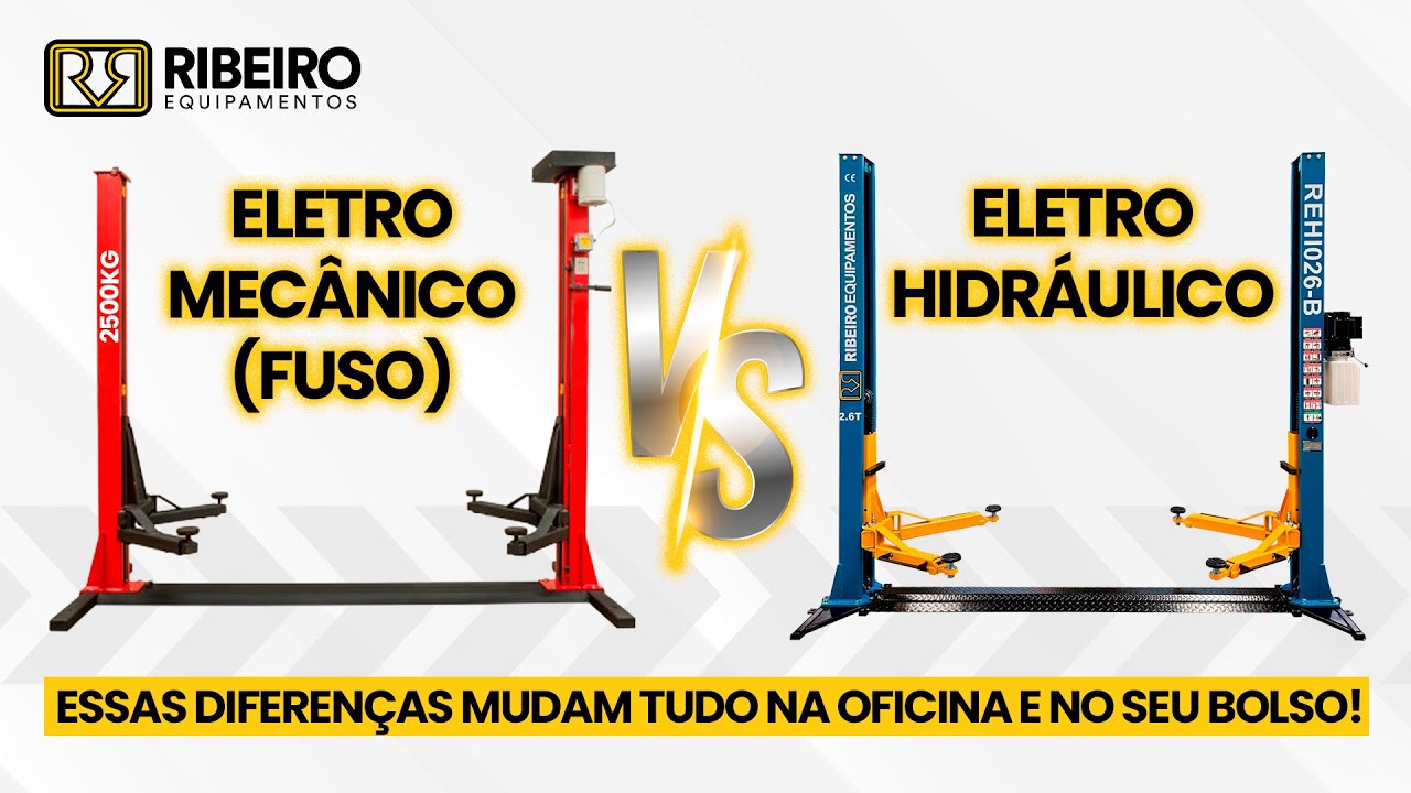Elevador Eletro-Hidráulico x Elevador de Fuso: Diferenças e Vantagens | Ribeiro Equipamentos