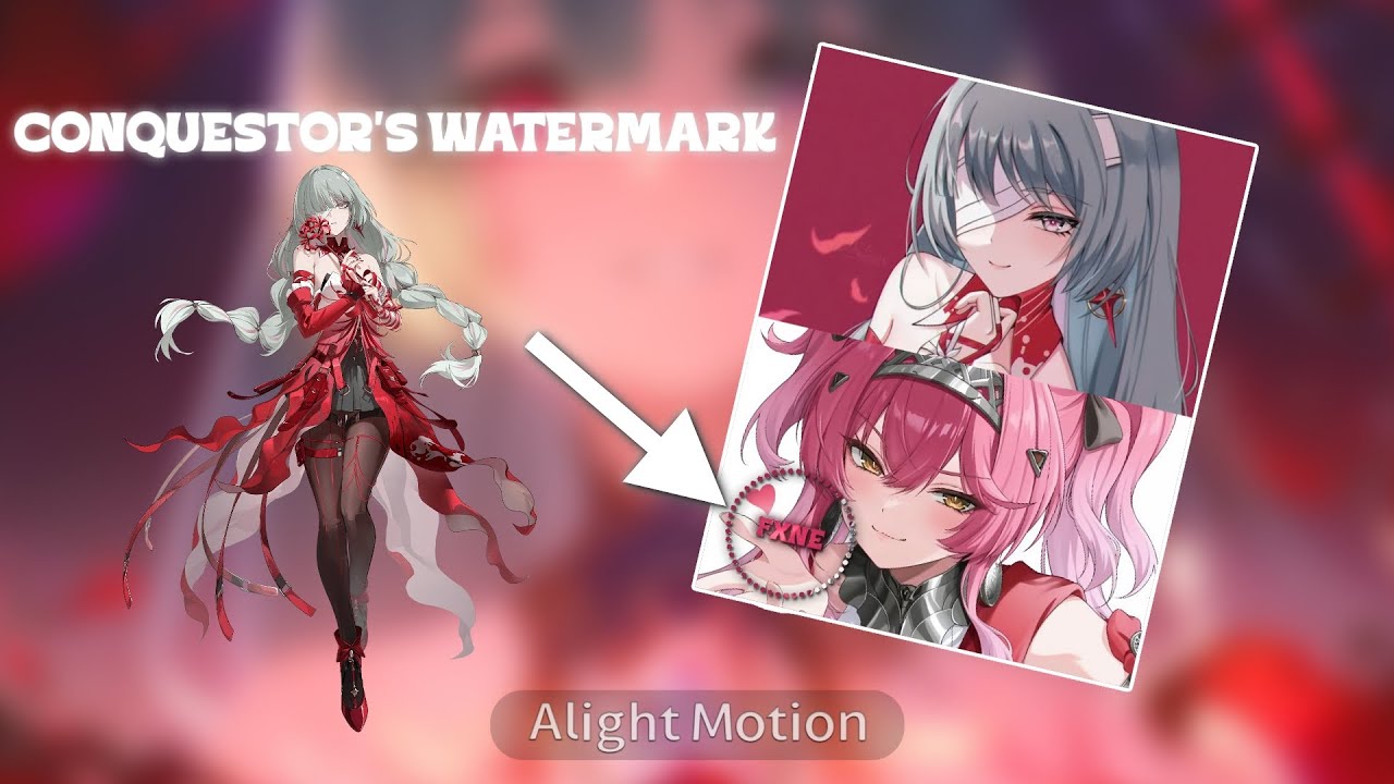 CONQUESTOR'S WATERMARK TUTORIAL // Alight Motion 