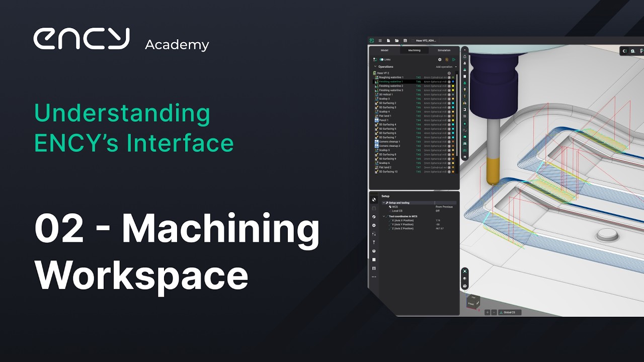 ENCY Academy | Understanding ENCY’s Interface | 2. Machining Workspace