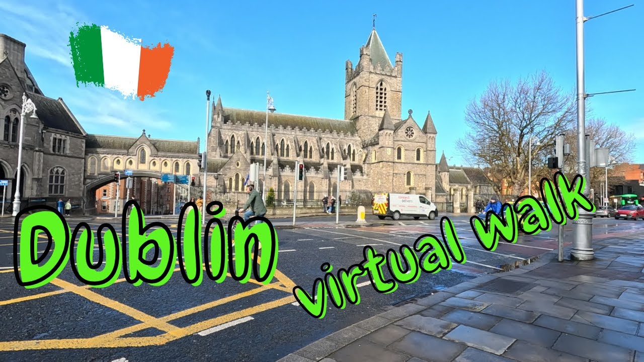🇮🇪 Relaxing Dublin Walk 🏞️ | Peaceful City Streets & Park Scenery | Virtual Tou