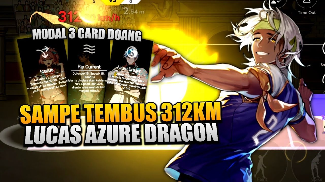 Broken Parah Guys!! Lucas Pake Card Azure Dragon Bisa Tembus 312km | The Spike VolleyBall Cross