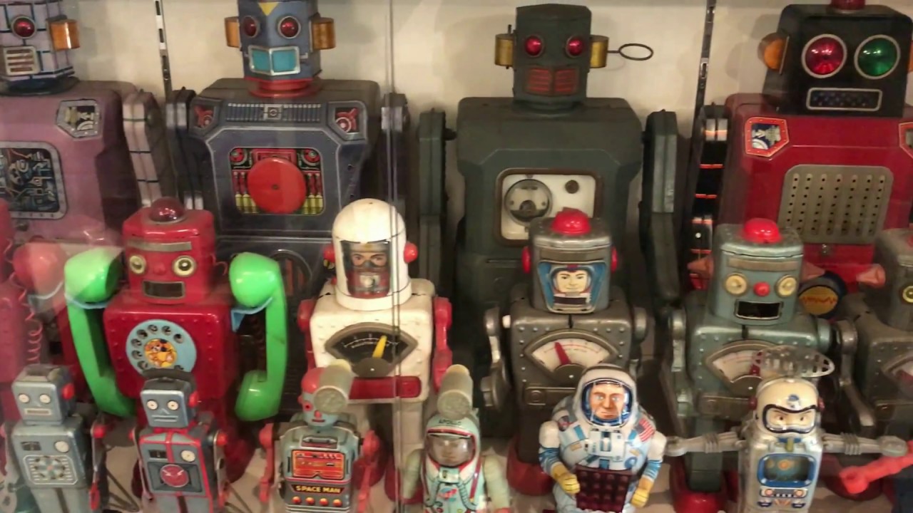 Vintage Tin Robot Toys from Kitahara museum