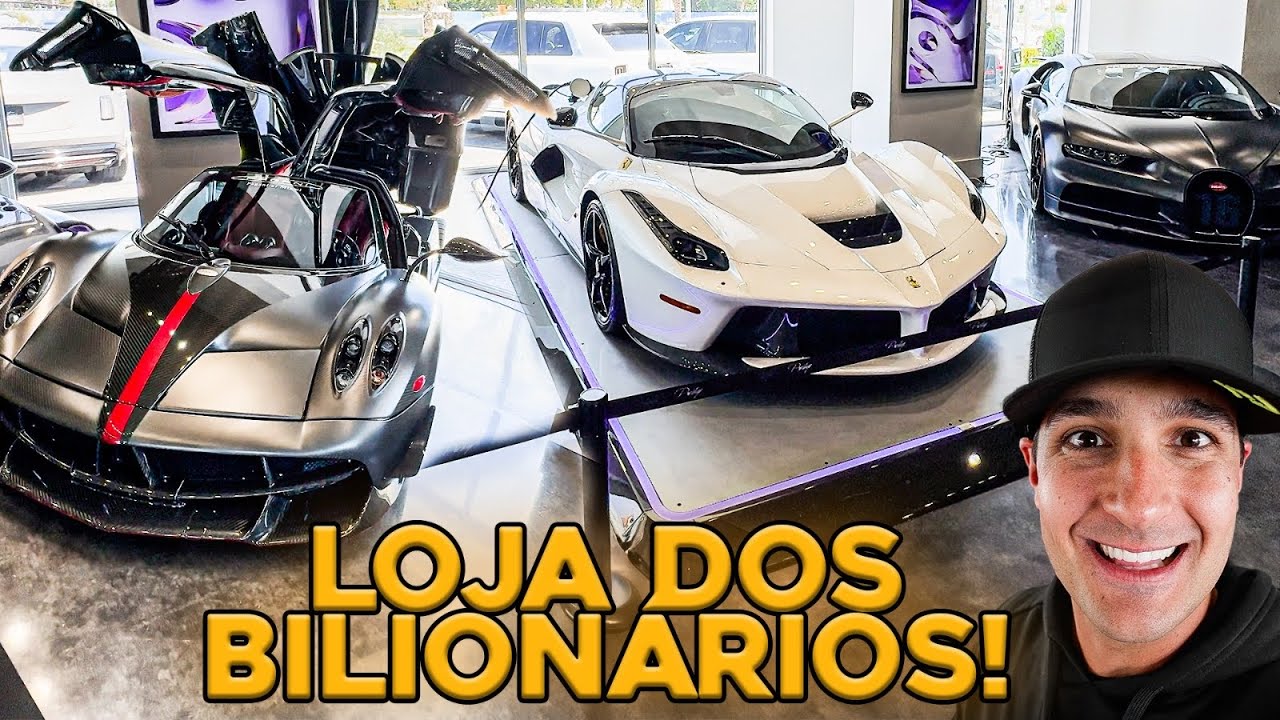 A LOJA DE CARROS MAIS EXCLUSIVA DO MUNDO * BUGATTI - PAGANI - FERRARI - MCLAREN *
