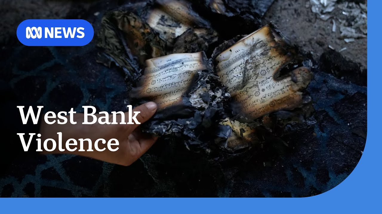 Israeli settlers set fire to a mosque as violence surges across West Bank | ABC NEWS