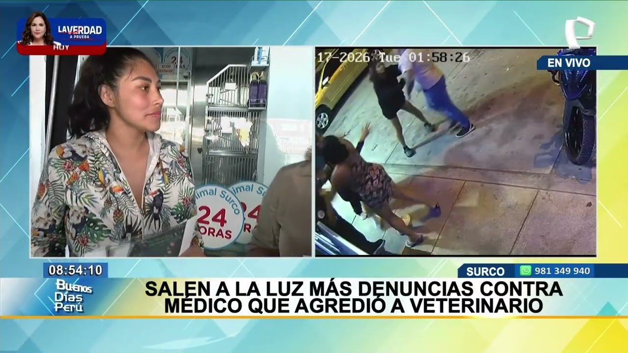 Surco: nuevas imágenes de médico que agredió a veterinario