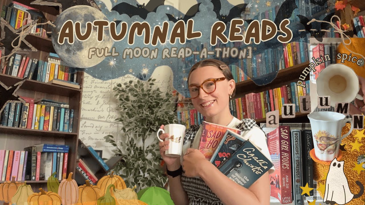 Reading with the Full Moon | a cosy read-a-thon vlog 🕯️📚🌕