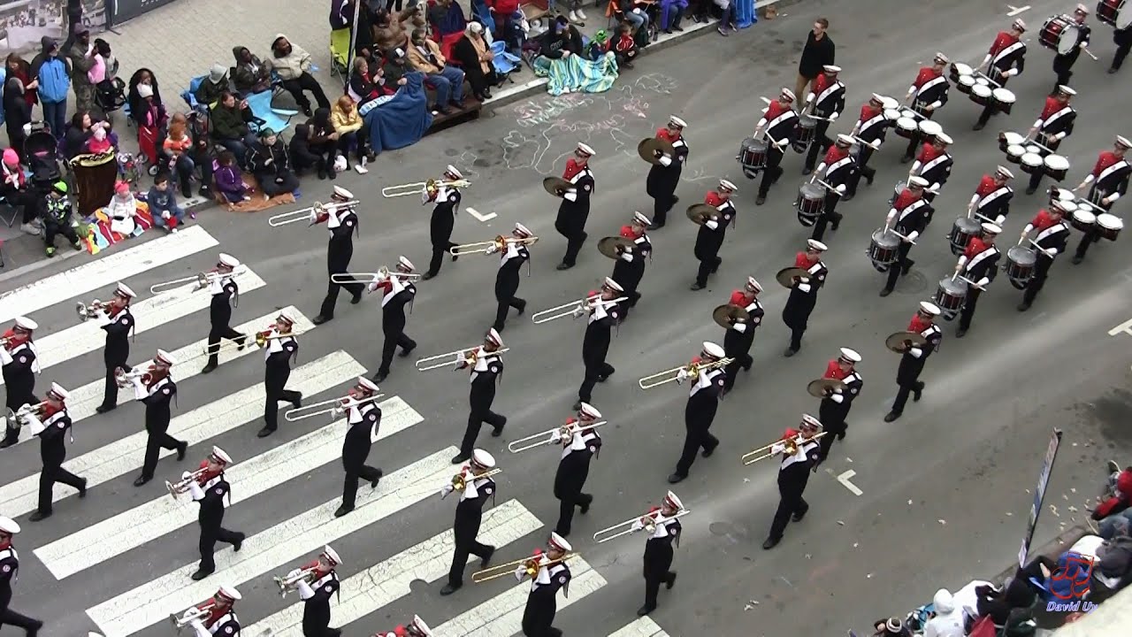 NC State University Marching Band in 2019 Raleigh Christmas Parade